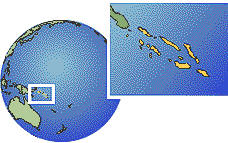 Map of South Pacific